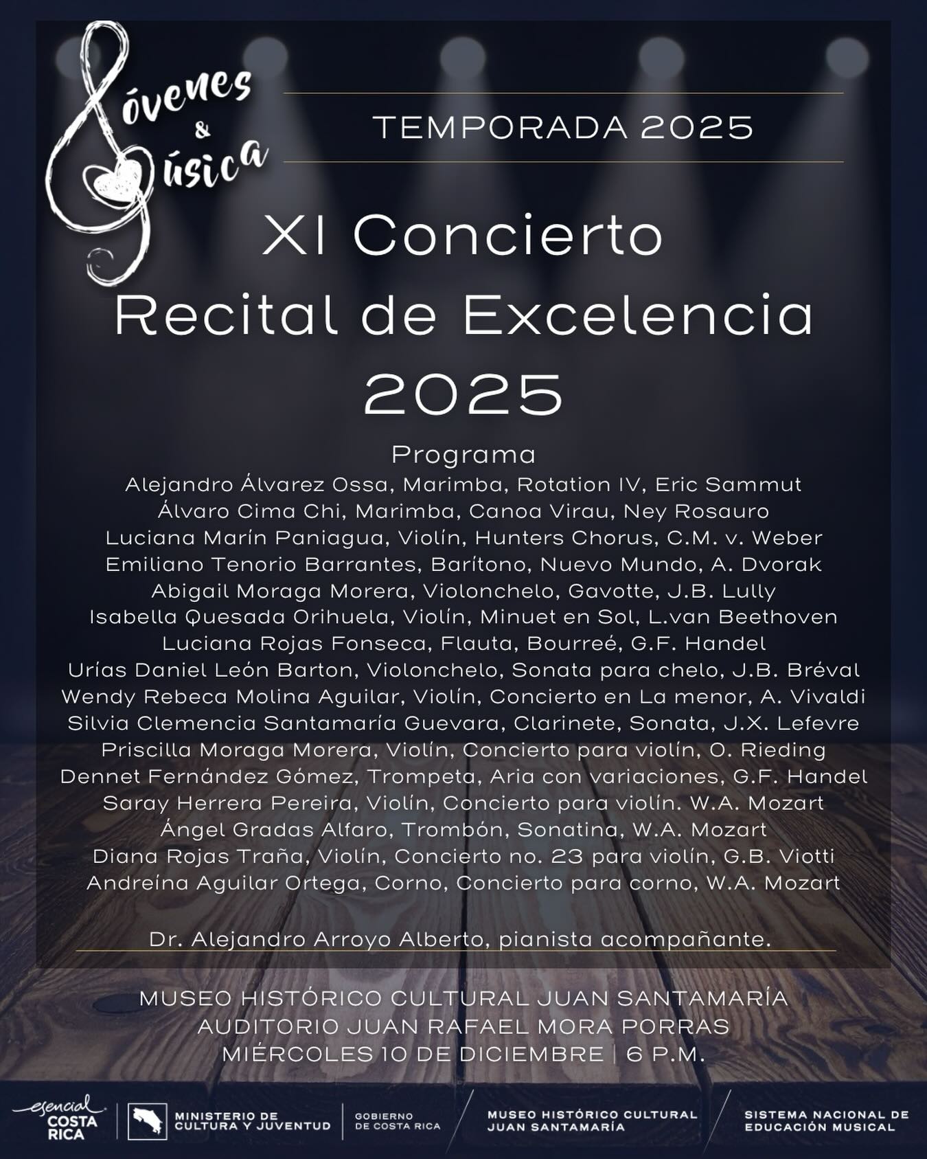 Recital - Museo Histórico Cultural Juan Santamaría, Alajuela (2025)