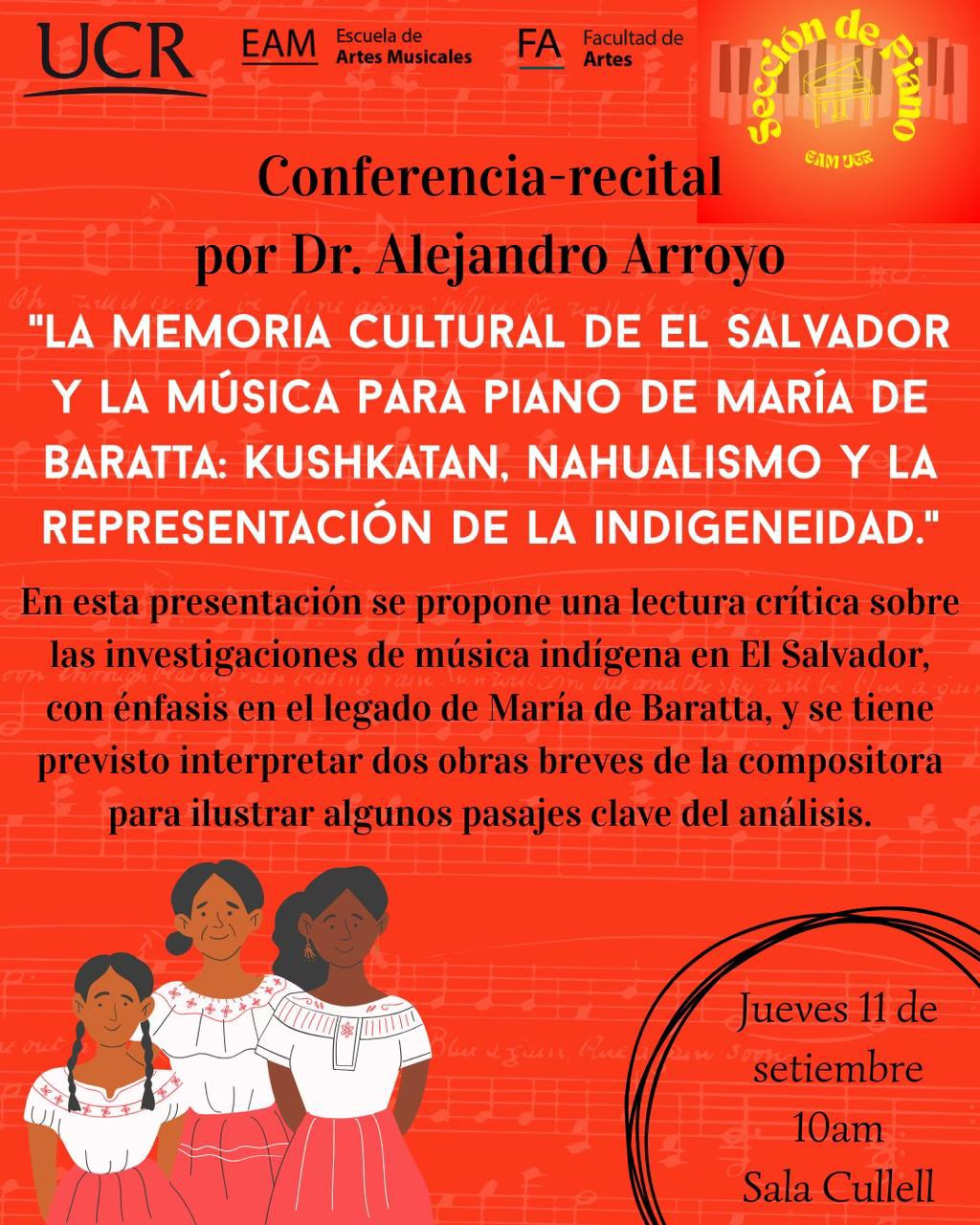 Conferencia - Sala María Clara Cullell, Universidad de Costa Rica (2025)